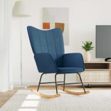 VidaXL Scaun balansoar, albastru, material textil