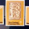 Noua Zeelanda 1976 vitraliu in biserica Sf Iosif, cei 3 Regi Magi, Crăciun serie 3v.neștampilata