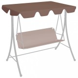 VidaXL Copertină de rezervă leagăn grădină maro 188/168x145/110cm
