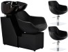 Set Profesional Coafor: Scafă Model Laura + 2 Scaune Hidraulice Pivotante cu Bol Ceramic și Accesorii Incluse