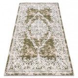 Covor acril DIZAYN 143 verde / fildeş, 160x230 cm, Dreptunghi