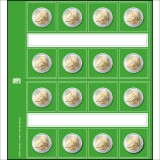 5 foi de carton verde pentru albumul de monede Designo-2 Euro
