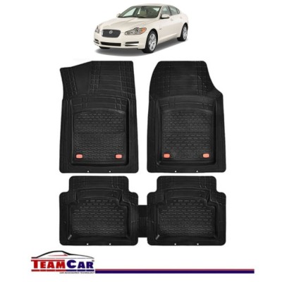 Covorase Auto TeamCar&amp;reg; Tip Tavita Compatibile Jaguar XF I (2007&amp;ndash;2015) Negru Material Rezistent foto