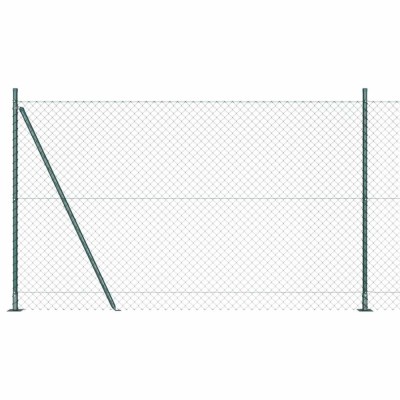 vidaXL Giratorie cu St&amp;acirc;lpi Argintiu 10 x 1.4 m Oțel foto