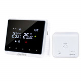 Termostat de ambient Digital Inteligent, Exaltus&reg;, Smart, Wi-Fi, Compatibil cu toate centralele termice, TouchScreen, Control din aplicatie Tuya/Smart