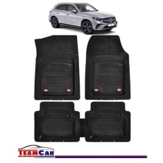 Covorase Auto TeamCar&reg; Tip Tavita Compatibile Mercedes-Benz GLC X254 (2022&ndash;prezent) Negru, Material Rezistent