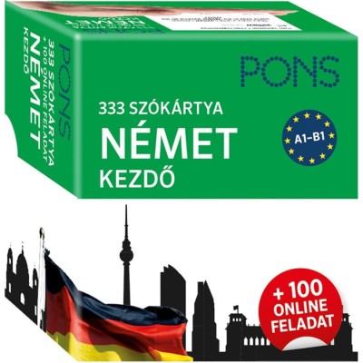 PONS 333 sz&amp;oacute;k&amp;aacute;rtya N&amp;eacute;met kezdő + 100 online feladat foto