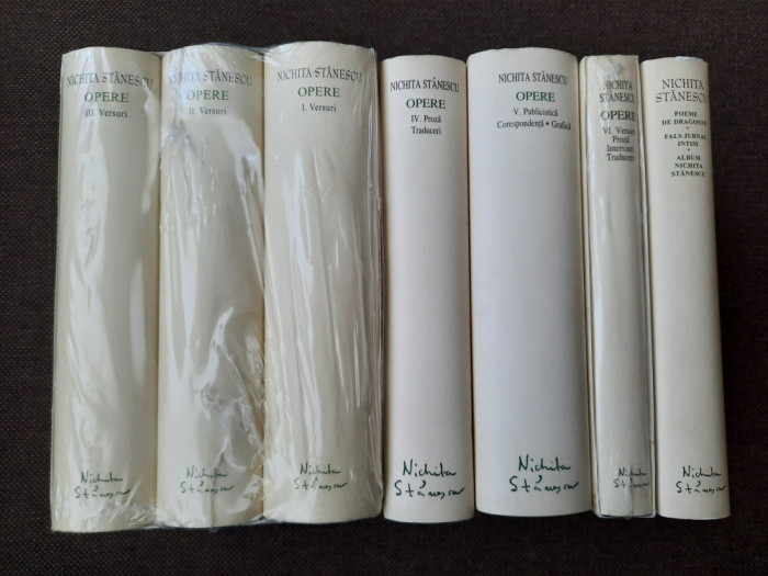 Nichita Stanescu &ndash; Opere 1,2,3,4,5,6,7 (ed. de lux, Academia Romana, 7 vol.)