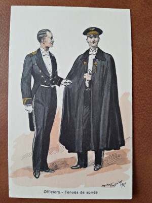 Desen Officiers Tenues de soiree, 1935 foto