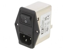 Conector Alimentare AC Soclu Tată 10A 250V 0,2mH
