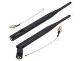 Antenă SMA neagră 50W 2,4-2,5GHz 5,1-5,8GHz 50&Omega; 5dBi