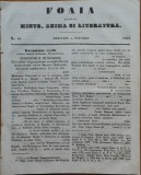 Cumpara ieftin Ziarul Foaia pentru minte , inima si literatura , nr. 44 , 1853