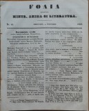 Ziarul Foaia pentru minte , inima si literatura , nr. 44 , 1853