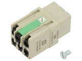 Conector HDC Han Q 3A 21x21mm Mamă 400V