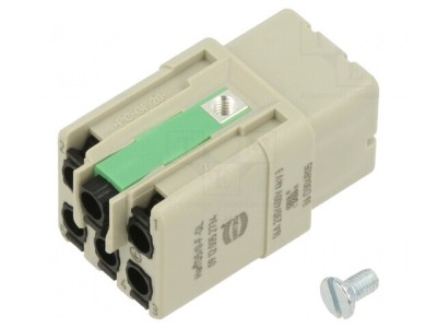 Conector HDC Han Q 3A 21x21mm Mamă 400V foto