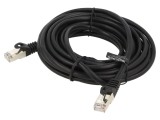 Cablu patch cord F/UTP RJ50 5m negru
