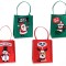 Set 4 gentute cadou din fetru, 4 modele Craciun, 17x9x20 cm