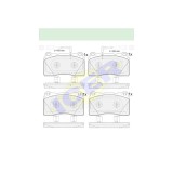 Set placute frana Icer 182010, parte montare : Punte Fata