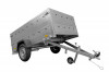 Remorcă 230x125 Garden Trailer 230 KIPP cu roată de sprijin și obloane BIS