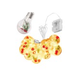 Ghirlanda luminoasa cu 50 de becuri LED, 3M, alb cald