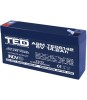 Acumulator AGM VRLA plumb acid 6V 14.2A 151x50xh95mm F2 TED Battery Expert Holland TED003034 5949258003034