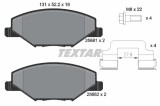 TEXTAR 2568101 Q+ set placute frana disc
