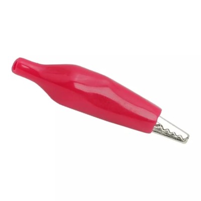 Clema crocodil mediu rosu 35mm 5A foto