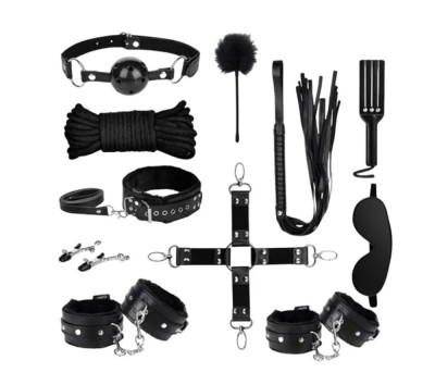 Set Bondage Game 11pcs Negru foto