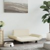 VidaXL Pat de c&acirc;ini, crem, 70x45x28 cm, piele ecologică 172002
