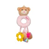 Jucarie Zornaitoare din Plus, model Ursulet Gogoasa, Roz, 25 cm, ATU-082988