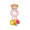 Jucarie Zornaitoare din Plus, model Ursulet Gogoasa, Roz, 25 cm, ATU-082988