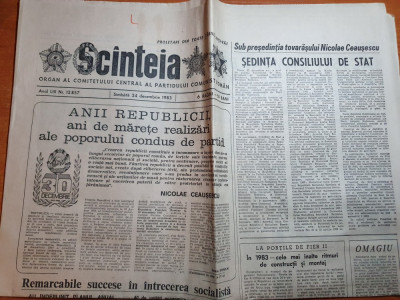 scanteia 24 decembrie 1983-articol si foto hidrocentrala mosistea calarasi foto