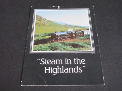Tren cu Aburi West Highlander, Linia Fort William&amp;ndash;Mallaig . Ilustrată Temă Feroviară de Colecție foto