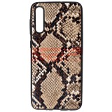 Husă Samsung Galaxy A41, TPU Leather Snake, Maro - Protecție Premium, Design Elegant
