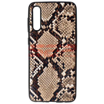 Toc TPU Leather Snake Samsung Galaxy A41 Brown foto