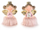 Cumpara ieftin Set 2 figurine Inger cu led 11.5x8x17 cm
