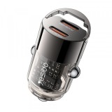 Incarcator Auto Yesido Y69, 30W, 3A, 2 x USB-C, Negru