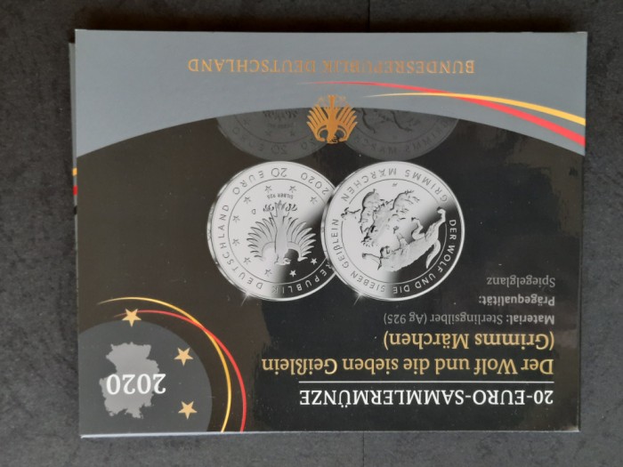 20 Euro &quot;Der Wolf und Gei&szlig;lein&quot; 2020, Germania - Proof - G 4419