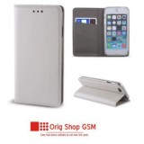 Husa Flip Carte Smart Silver Huawei Y6 II (2016) Premium