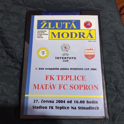 program FK Teplice - FC Sopron foto