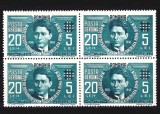 Cumpara ieftin ✅RO 1940 LP 142 II &quot; Corneliu Zelea Codreanu P.A. - politician rom&acirc;n &quot;, serie bloc de 4 , MNH , posibile cute minore din manipulari