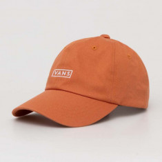 Vans șapcă de baseball din bumbac culoarea portocaliu, cu imprimeu