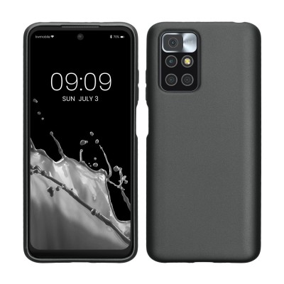 Husa Kwmobile pentru Xiaomi Redmi 10 (2022)/Redmi 10 (2021), Gri, Silicon, KWM000013XM009C foto