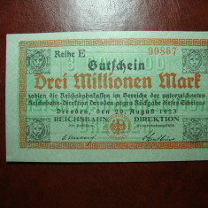 GERMANIA 3.000.000 MARK 1923 AUNC / UNC