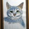 T.074 TABLOU PASTEL PISICA NESEMNAT