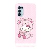 Husa compatibila cu Oppo A54 5G, Viceversa, model Hello kitty cute bear costume, Silicon, TPU, Transparent, Carcasa