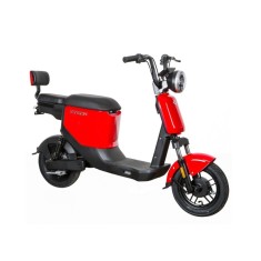 Bicicleta electrica tip scuter ZT-05-A, motor 350W, baterii 48V 12Ah, viteza 25km/h, autonomie 32km, nu necesita permis - Roșu