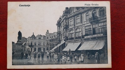 Romania-Constanta-Piata Ovidiu-C.P.necirc-RARA foto