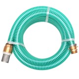 Furtun de aspiratie, conectori de alama, 15 m, 25 mm, verde