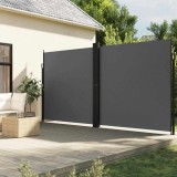 VidaXL Copertină laterală retractabilă, antracit, 200x1000 cm